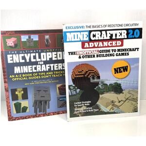 Set of 2 MINECRAFT Books: Encyclopedia for Minecrafters & Guide to Minecraft